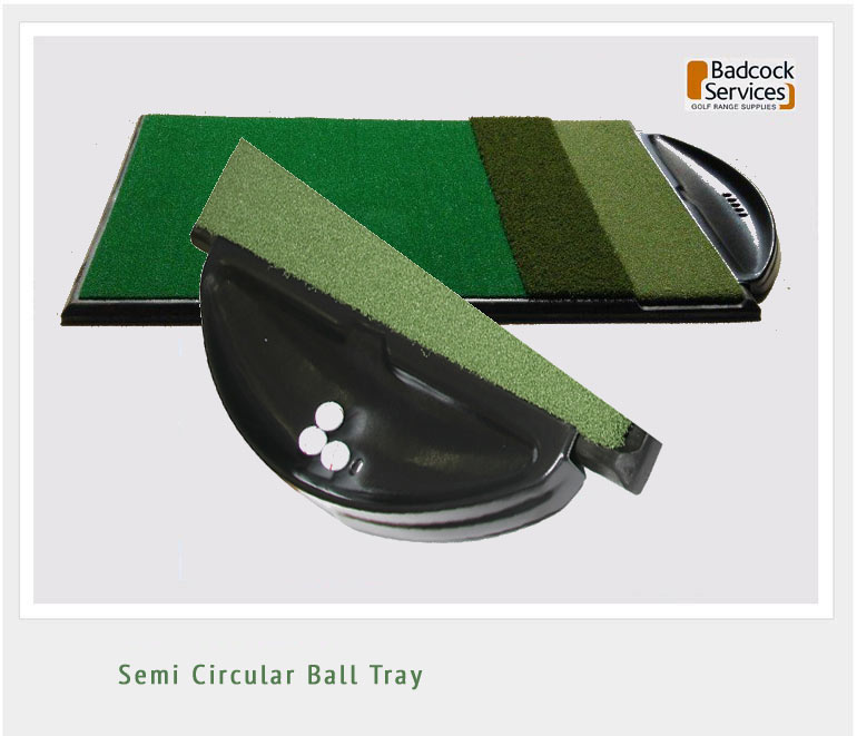 Badcock semi circular ball tray